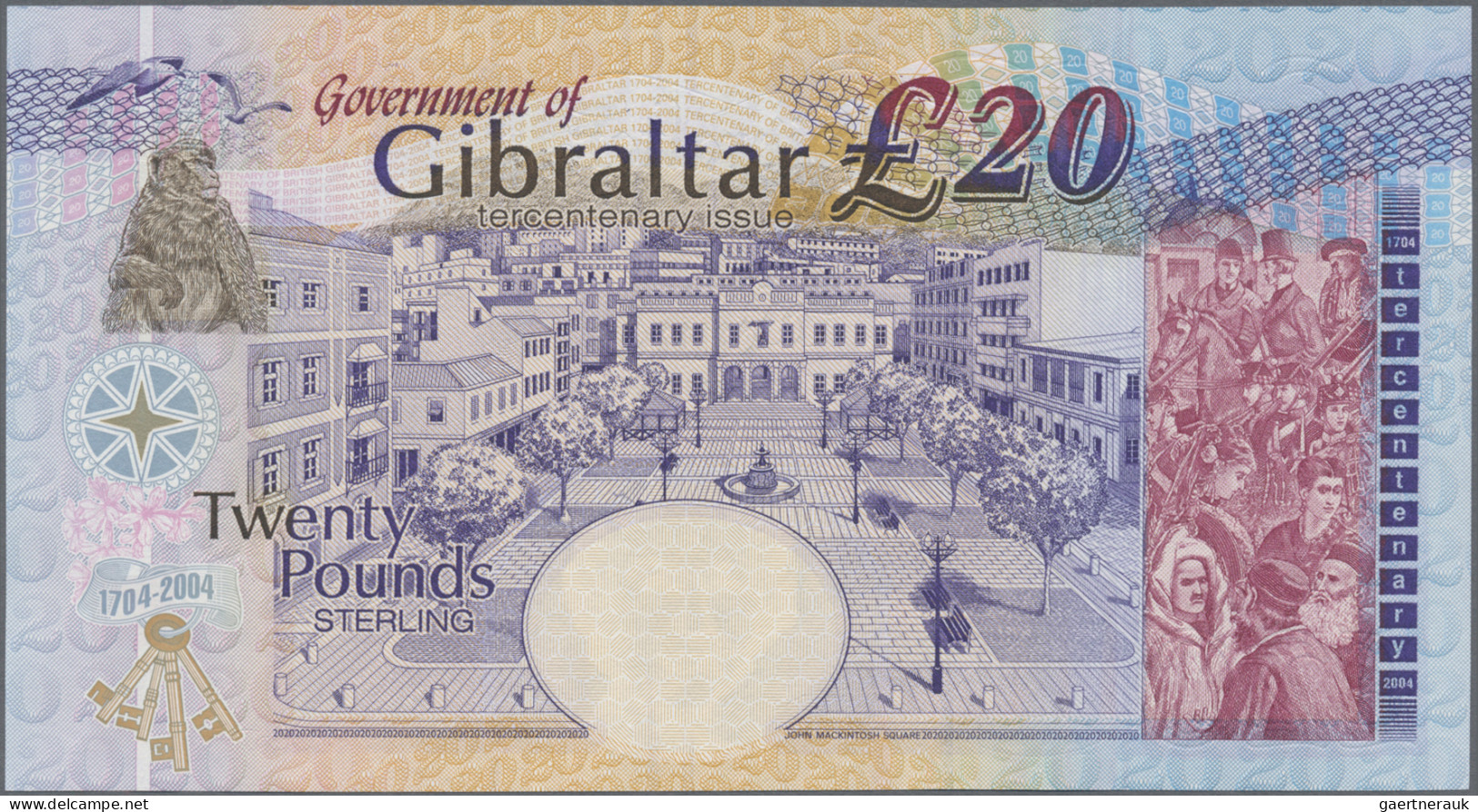 Gibraltar: Government Of Gibraltar, Set With 3 Banknotes, Comprising 5 Pounds 20 - Gibraltar