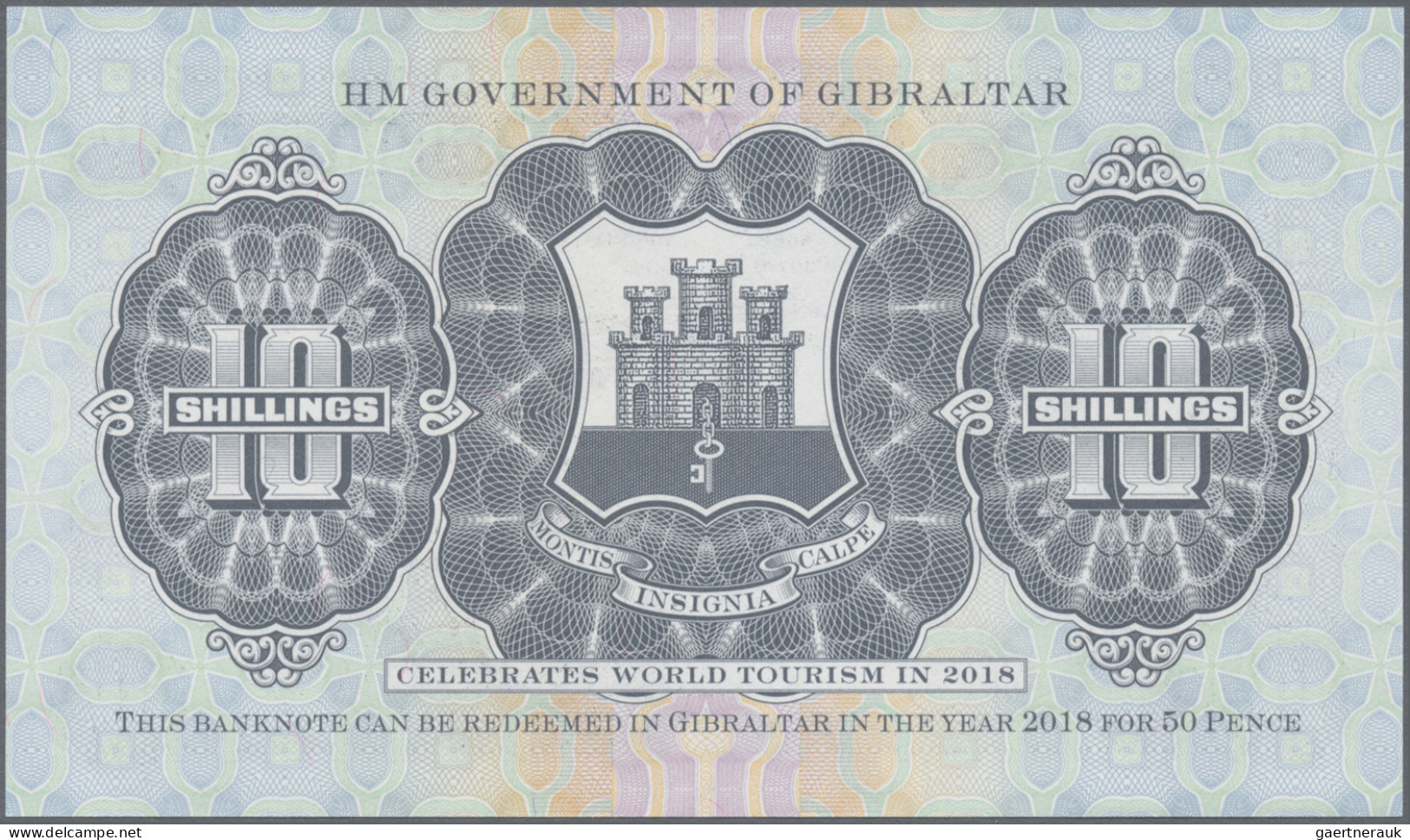 Gibraltar: Government Of Gibraltar, Set With 4 Banknotes, Comprising 10, 20 And - Gibraltar