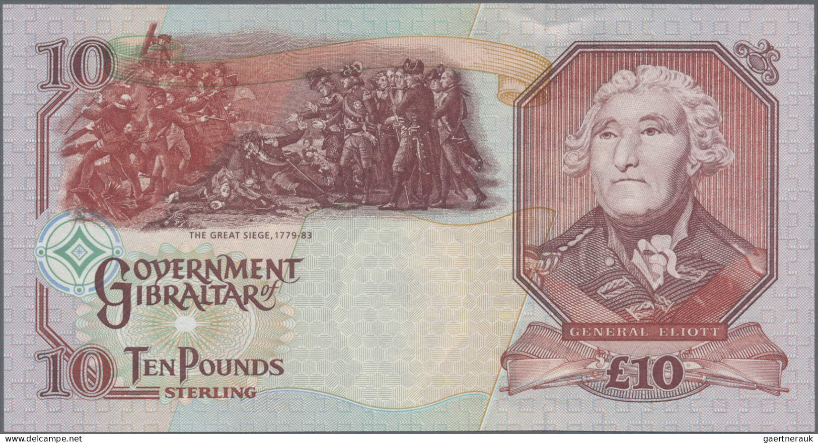 Gibraltar: Government Of Gibraltar, Set With 4 Banknotes, Comprising 10, 20 And - Gibraltar