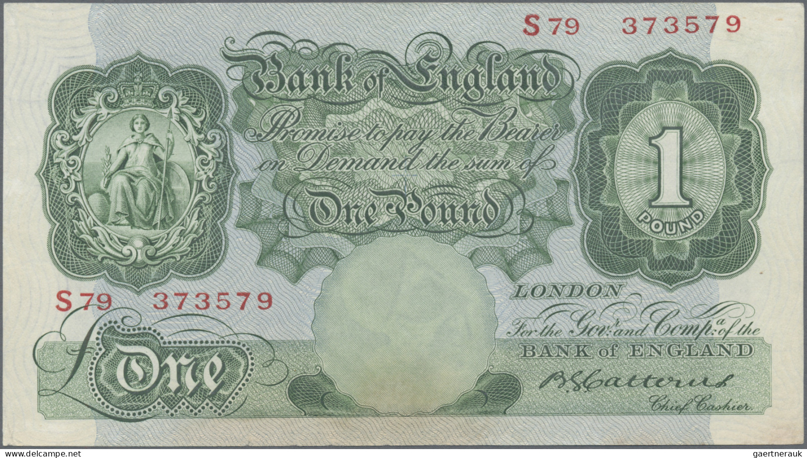 Great Britain: Bank Of England, Lot With 4 Banknotes, Series 1929-1936, With 10 - Autres & Non Classés