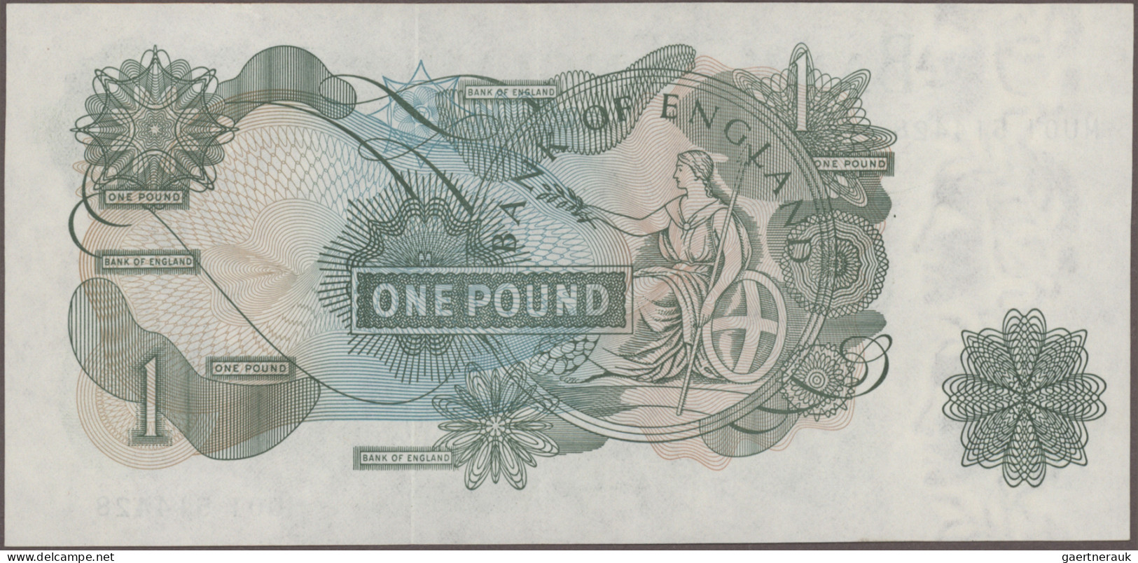 Great Britain: Bank Of England, Very Nice Set With 8 Banknotes, Series ND(1960-7 - Other & Unclassified