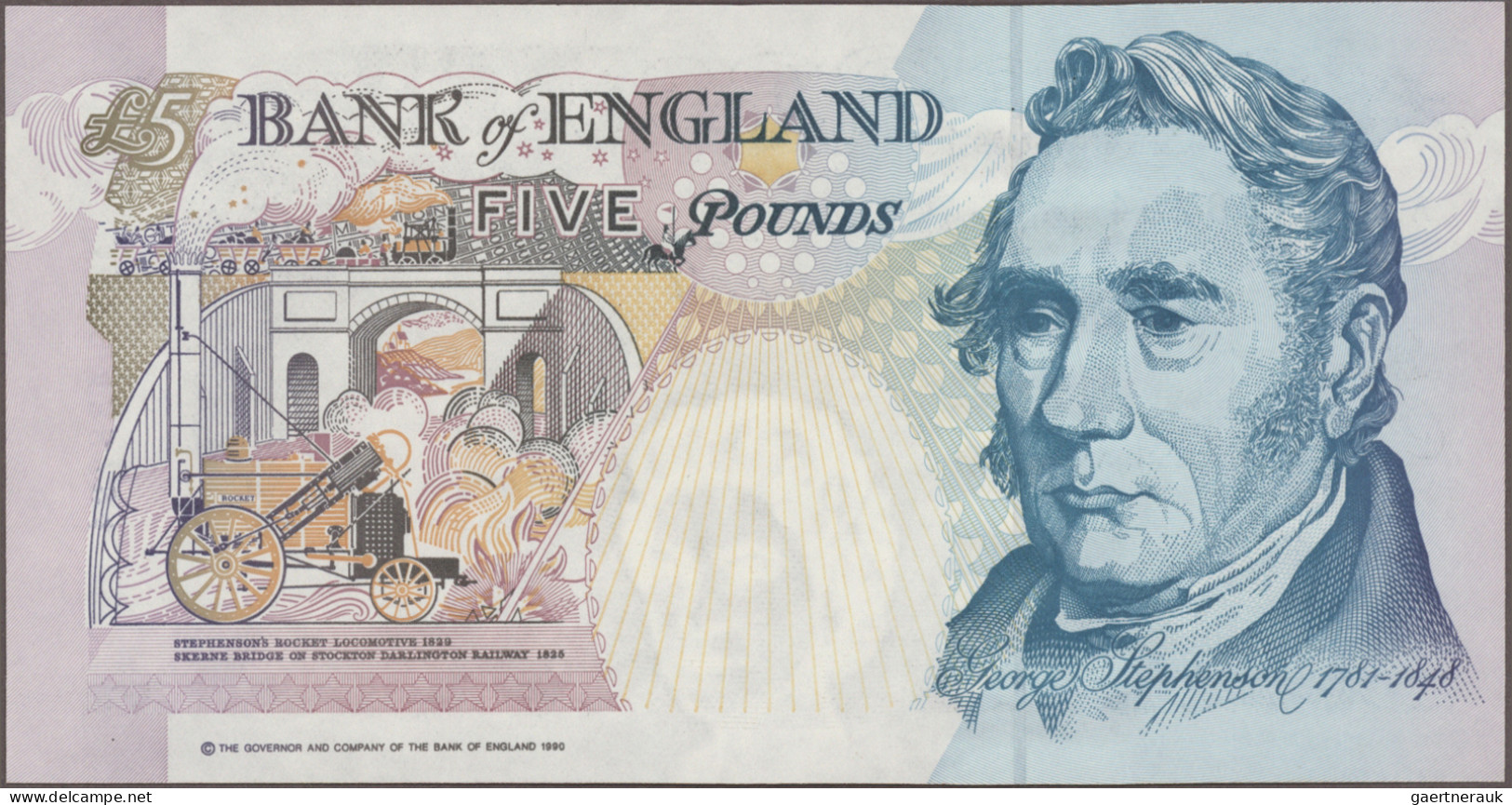 Great Britain: Bank Of England, Set With 6 Banknotes, Series 1990-1992, With 5 P - Other & Unclassified