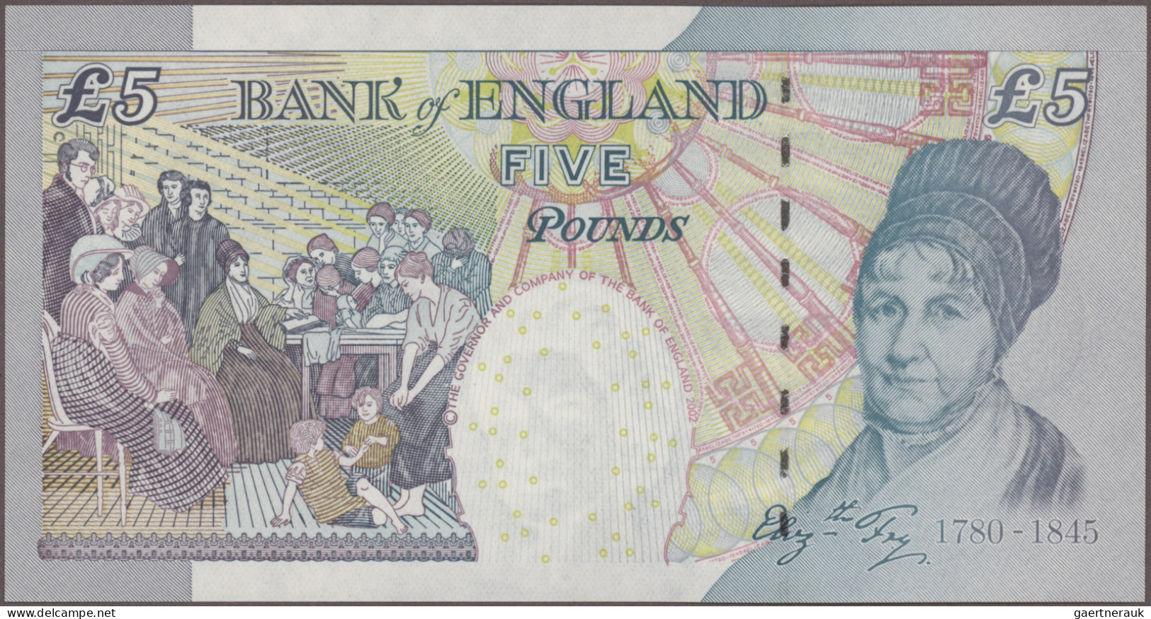 Great Britain: Bank Of England, Lot With 8 Banknotes, Series 1999-2016, With 2x - Autres & Non Classés