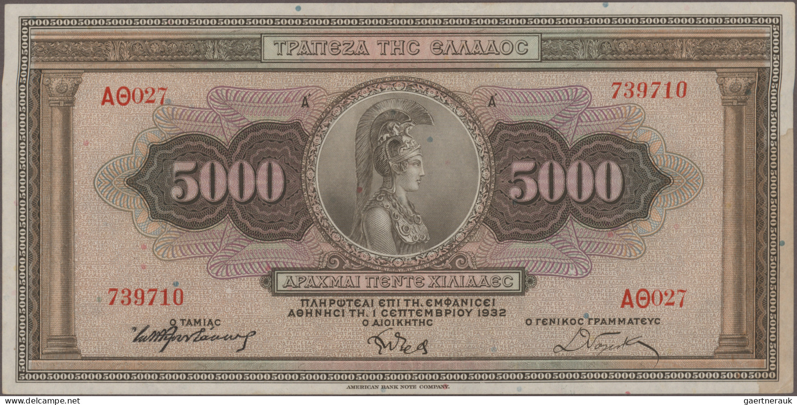 Greece: Bank Of Greece, Huge Lot With 29 Banknotes, Series 1928-1944, Comprising - Greece