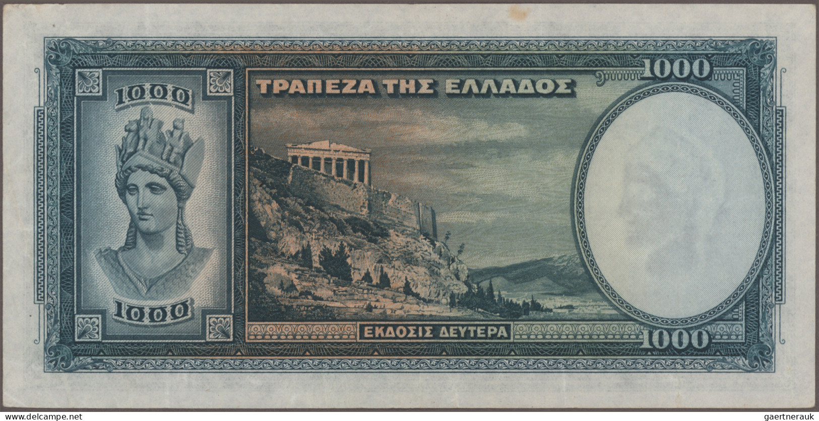 Greece: Bank of Greece, huge lot with 29 banknotes, series 1928-1944, comprising