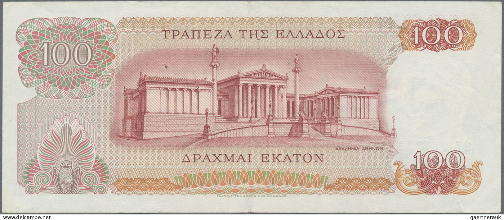 Greece: Bank of Greece, lot with 6 banknotes, comprising 20.000 Drachmai 1949 (P