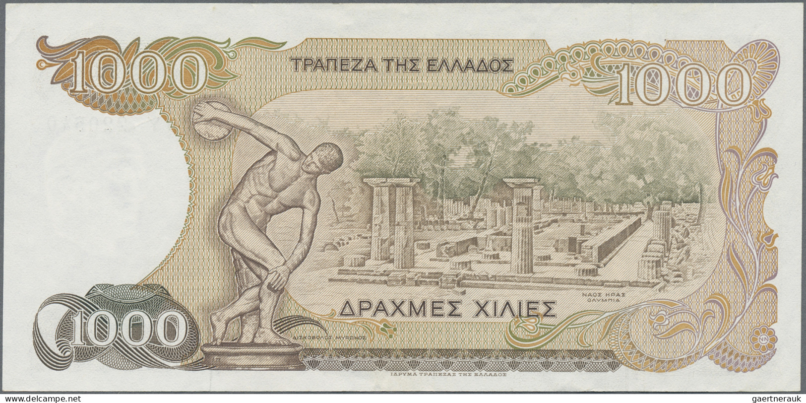 Greece: Bank of Greece, lot with 6 banknotes, comprising 20.000 Drachmai 1949 (P