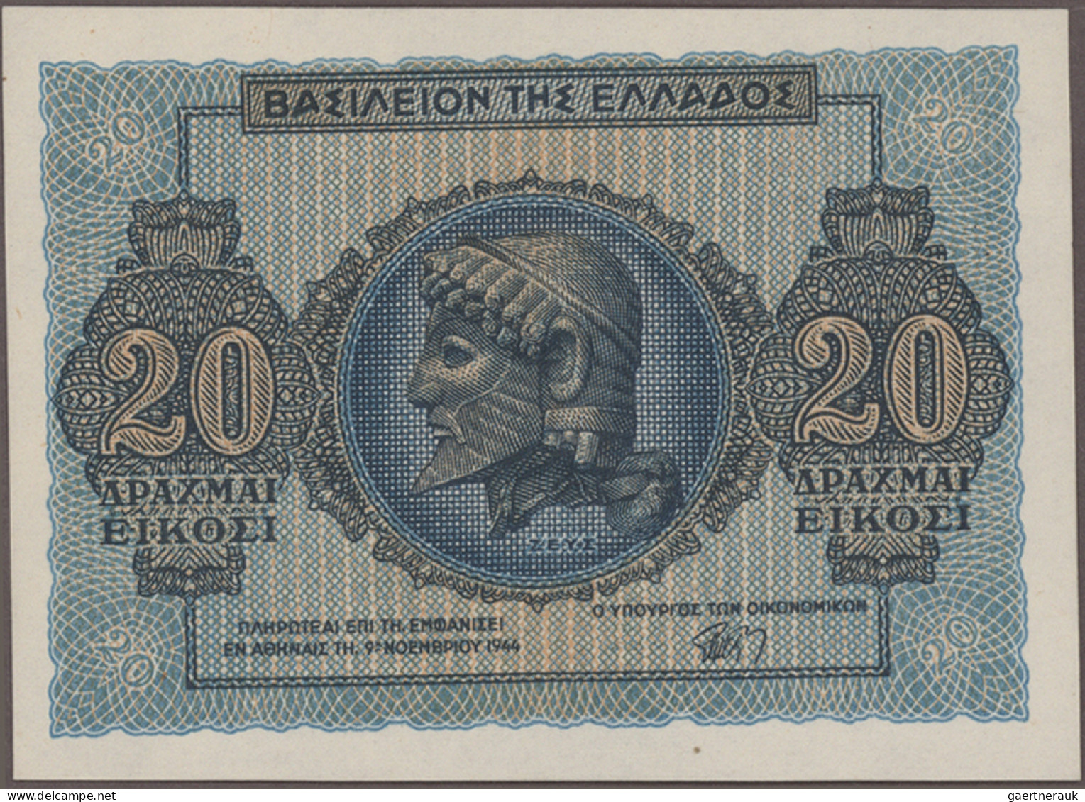 Greece: Kingdom of Greece, very nice set with 17 banknotes, series 1918-1953, co