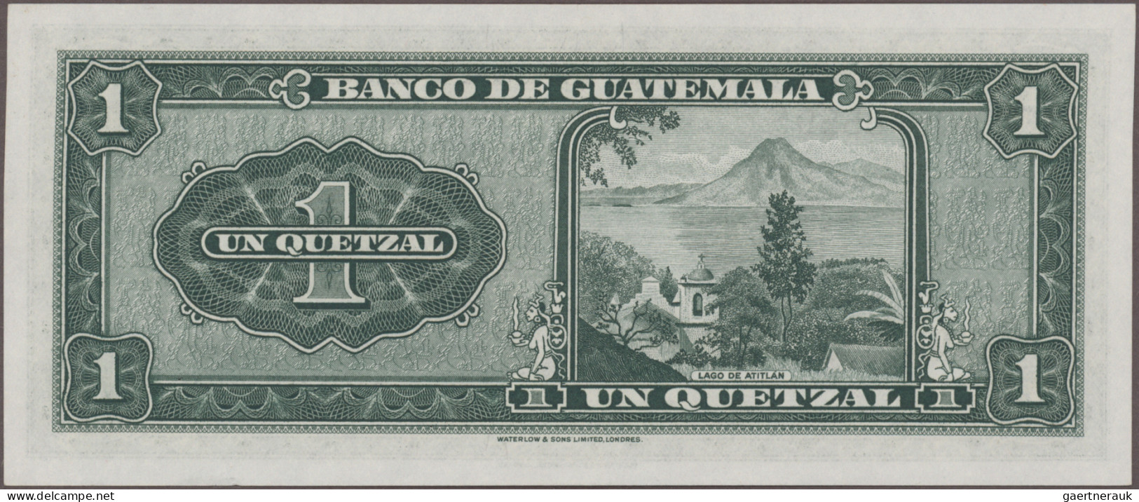 Guatemala: Banco de Guatemala, huge lot with 28 banknotes, series 1942-2012, com