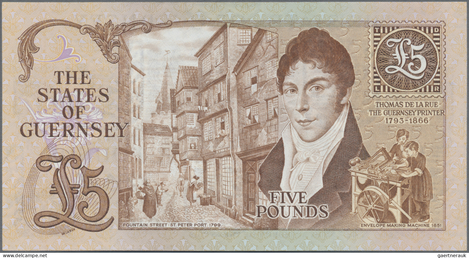 Guernsey: The States Of Guernsey, Set With 3 Banknotes, Series ND(1980-89), With - Other & Unclassified