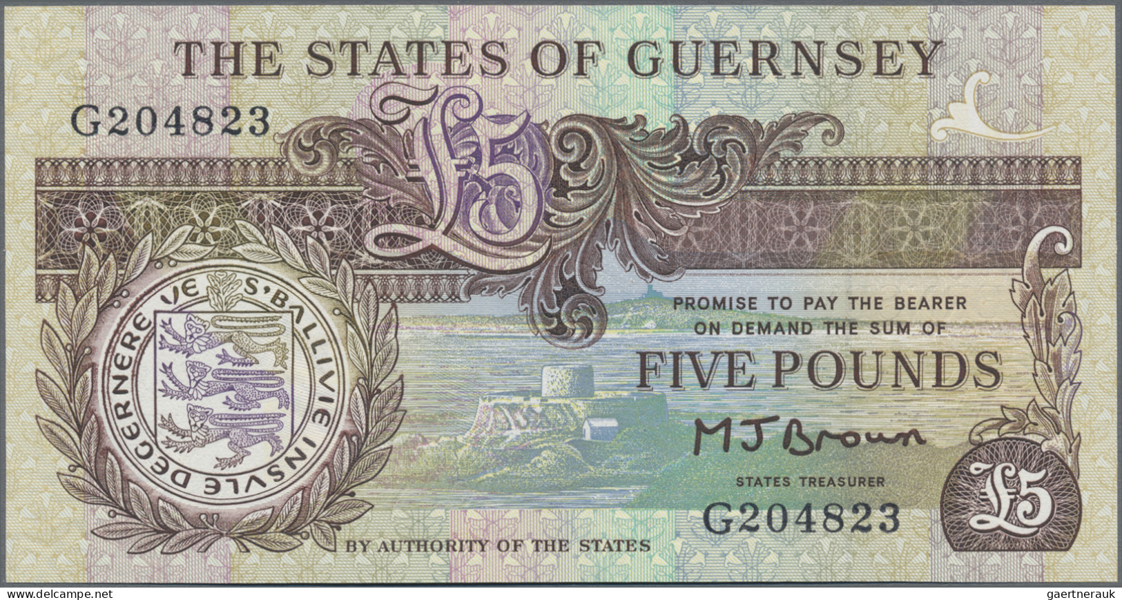 Guernsey: The States Of Guernsey, Set With 4 Banknotes, Series ND(1991-2023), Wi - Other & Unclassified