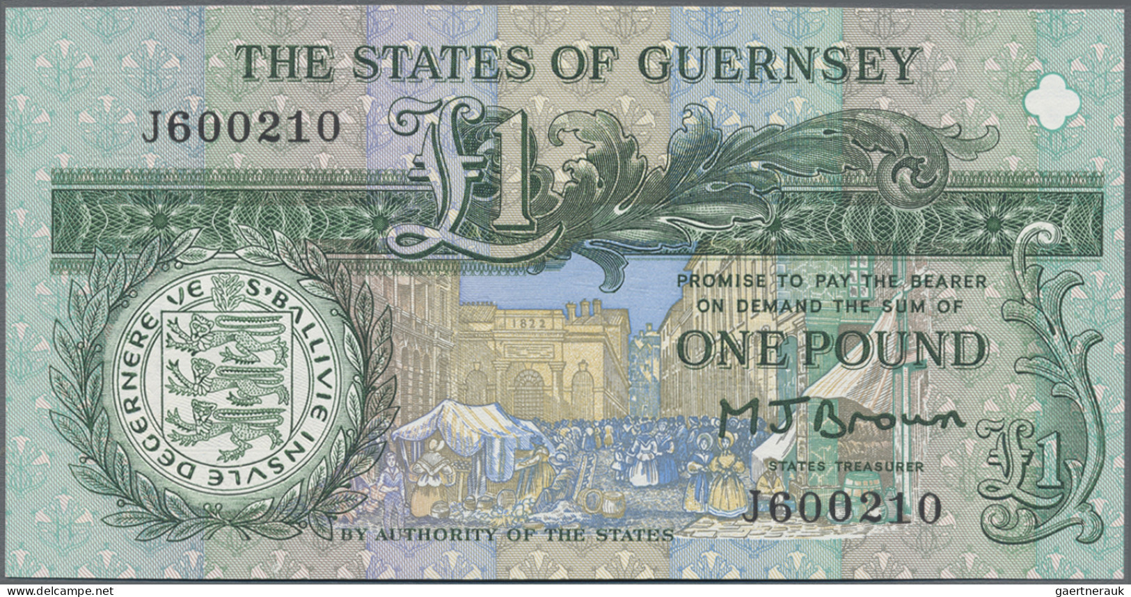 Guernsey: The States Of Guernsey, Set With 4 Banknotes, Series ND(1991-2023), Wi - Other & Unclassified