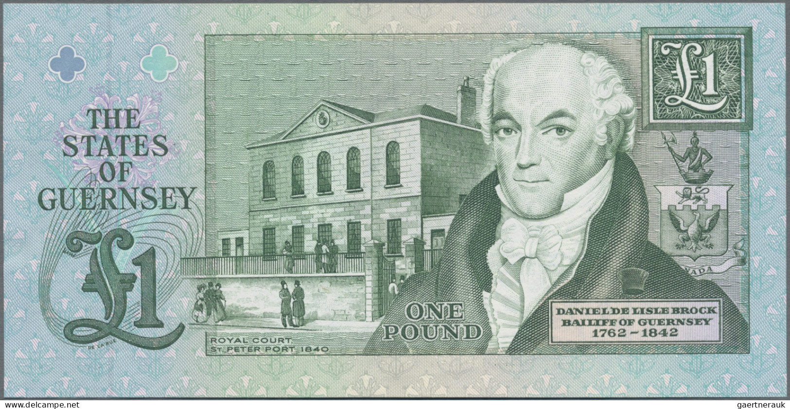 Guernsey: The States of Guernsey, set with 4 banknotes, series ND(1991-2023), wi