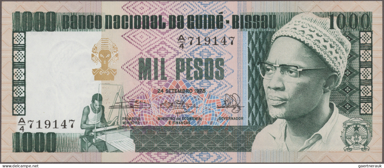 Guinea Bissau: Banco Nacional Da Guiné-Bissau, Lot With 9 Banknotes, Series 1978 - Guinea-Bissau