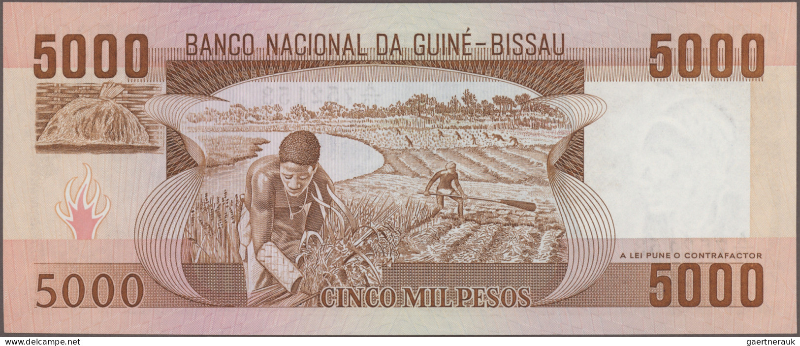 Guinea Bissau: Banco Nacional da Guiné-Bissau, lot with 9 banknotes, series 1978