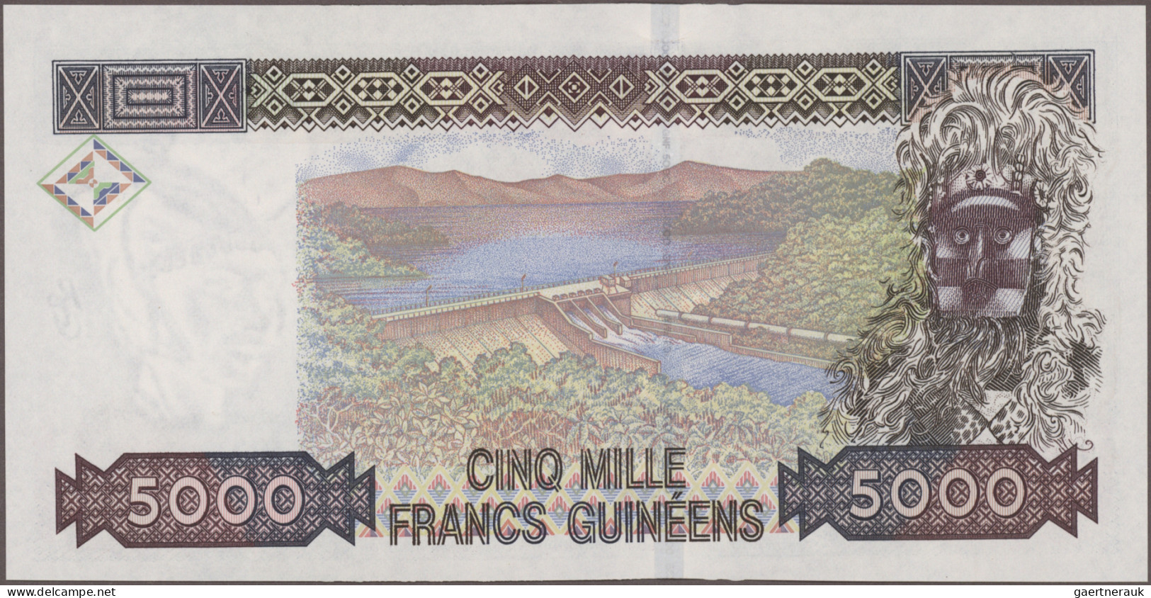 Guinea: Banque de la République de Guinée, huge lot with 30 banknotes, series 19