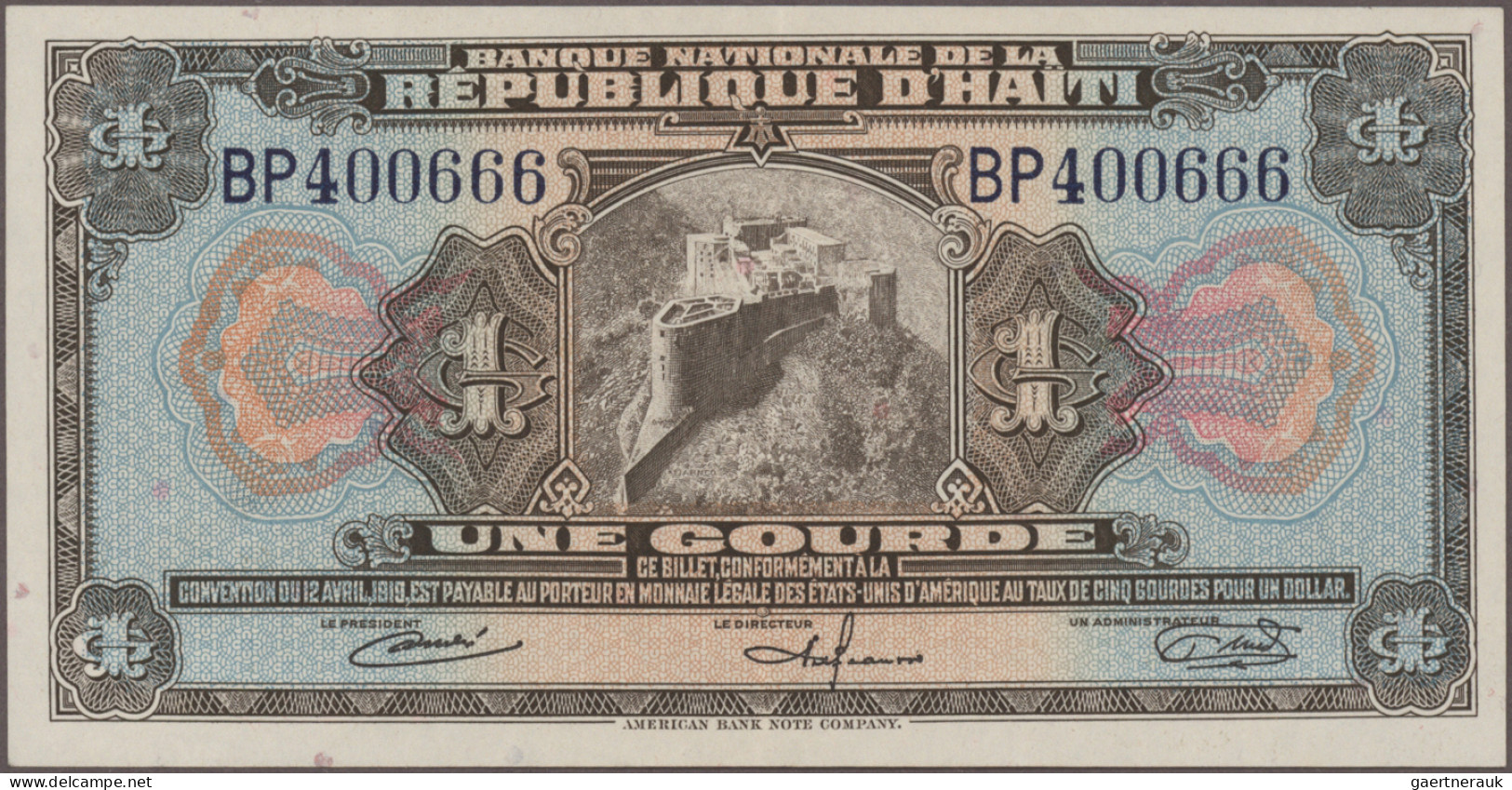 Haiti: Banque Nationale De La République D'Haïti, Lot With 8 Banknotes, Comprisi - Haïti