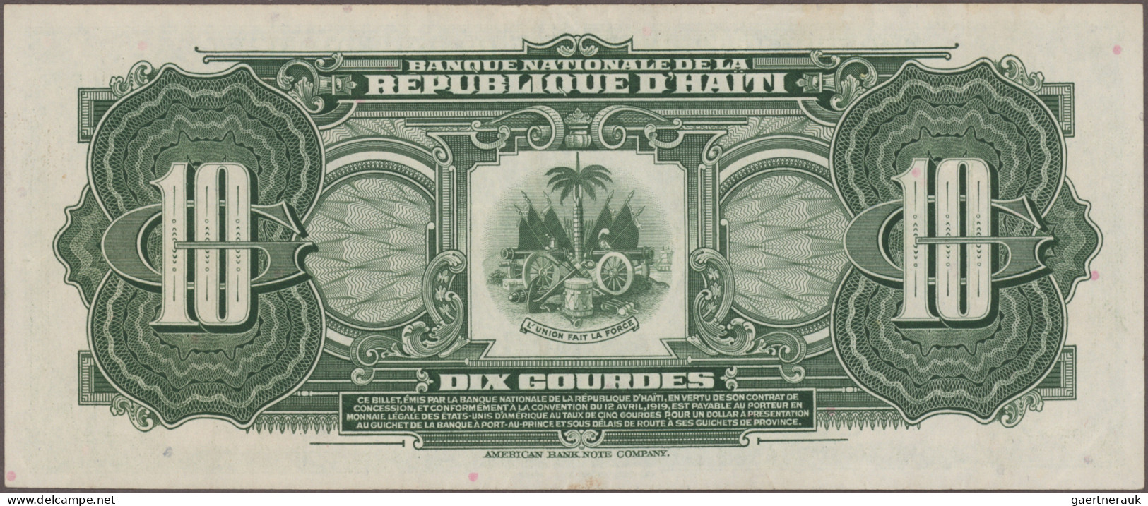 Haiti: Banque Nationale De La République D'Haïti, Lot With 8 Banknotes, Comprisi - Haiti