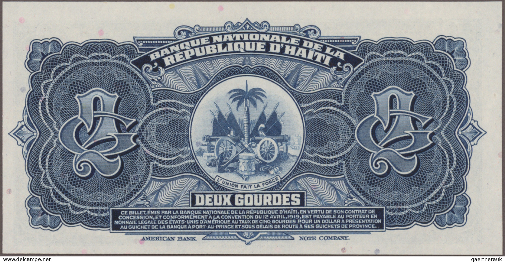 Haiti: Banque Nationale de la République d'Haïti, lot with 8 banknotes, comprisi