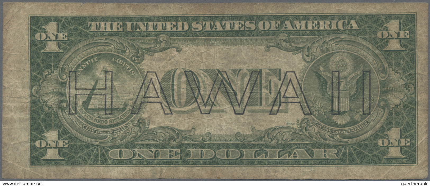 Hawaii: Silver Certificate, 1 Dollar, Series 1935A (1942) With Overprint "HAWAII - Sonstige – Amerika