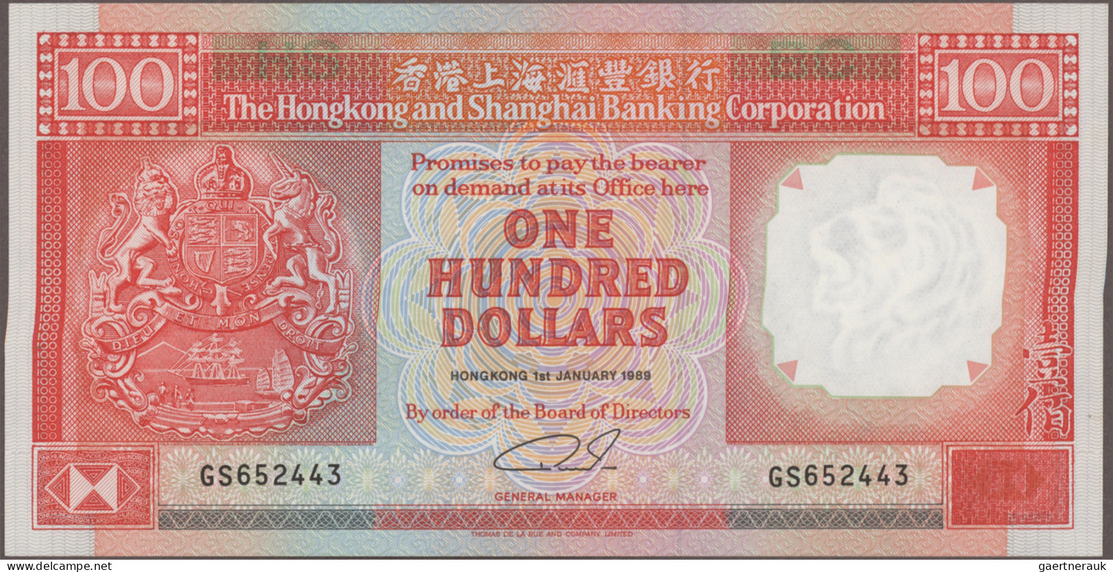 Hong Kong: The Hong Kong & Shanghai Banking Corporation, Huge Lot With 18 Bankno - Hong Kong