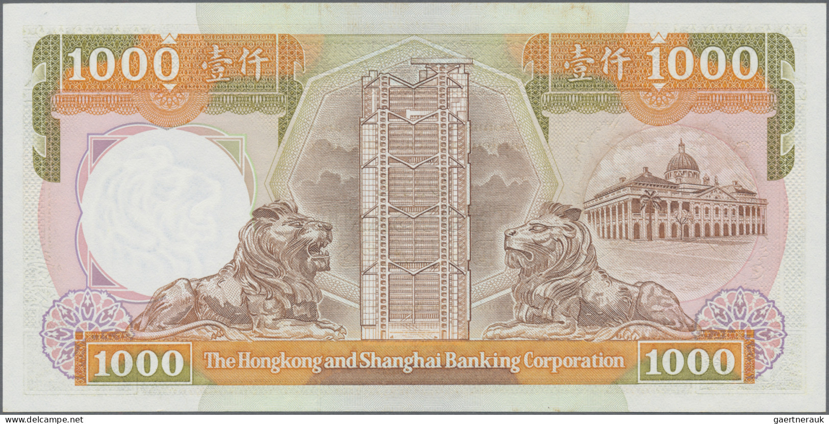 Hong Kong: The Hong Kong & Shanghai Banking Corporation, 1.000 Dollars 1st Janua - Hong Kong