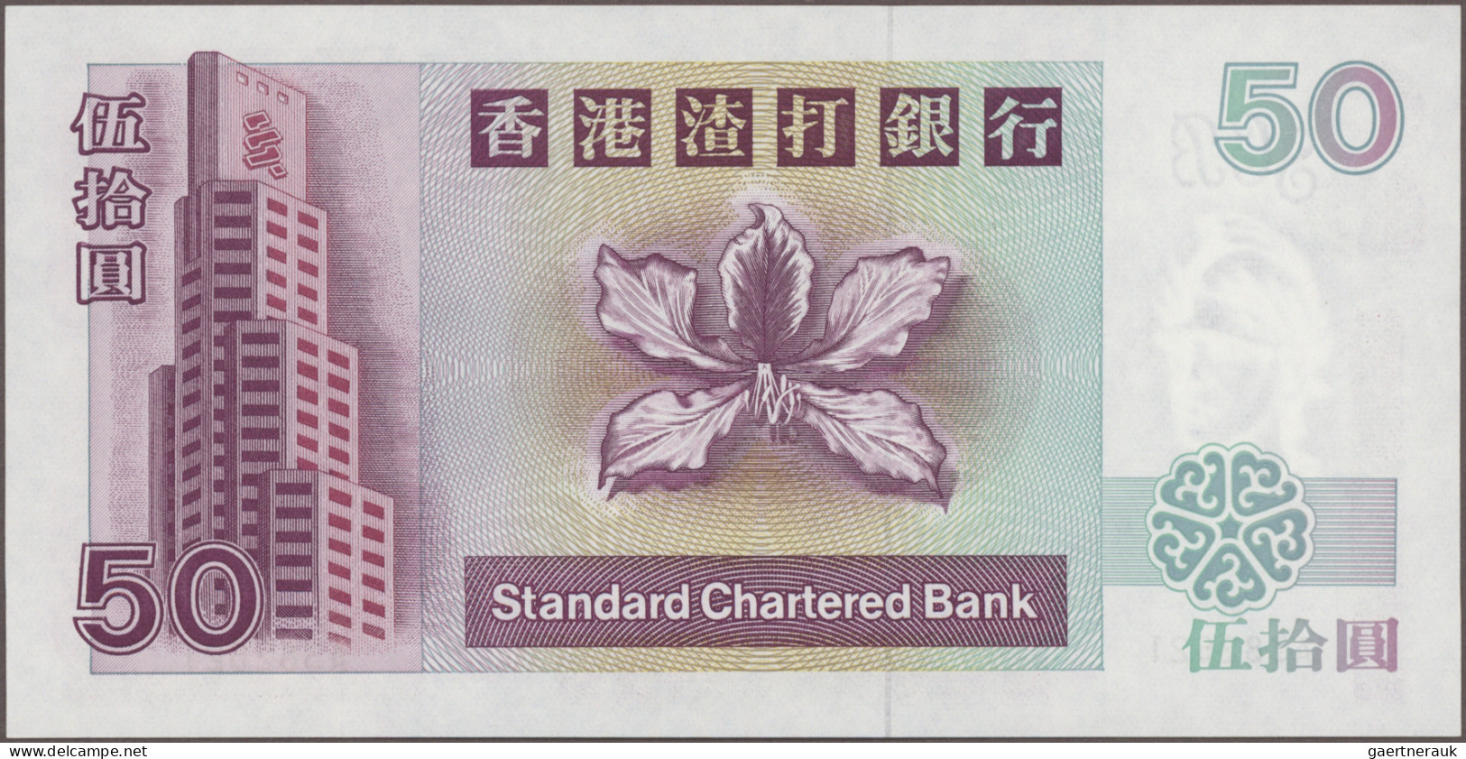 Hong Kong: The Standard Chartered Bank Of Hong Kong, Lot With 10 Banknotes, Seri - Hongkong