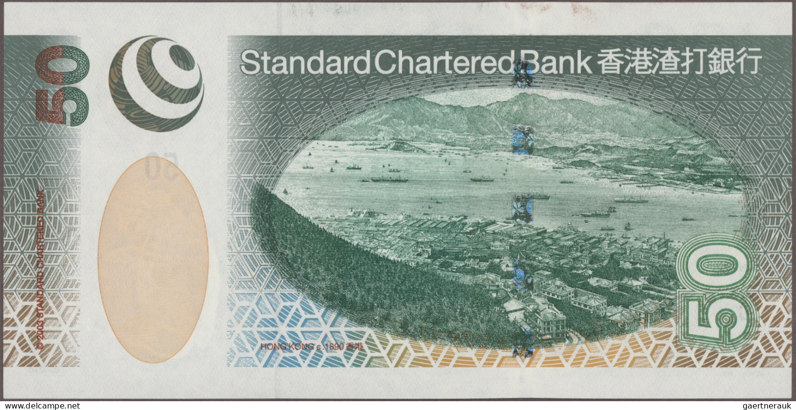 Hong Kong: The Standard Chartered Bank Of Hong Kong, Lot With 10 Banknotes, Seri - Hongkong