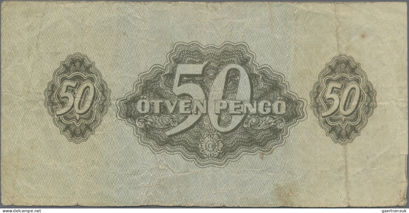 Hungary: Red Armee Occupation WW II, set with 1, 2, 5, 10, 20 and 50 Pengö 1944,