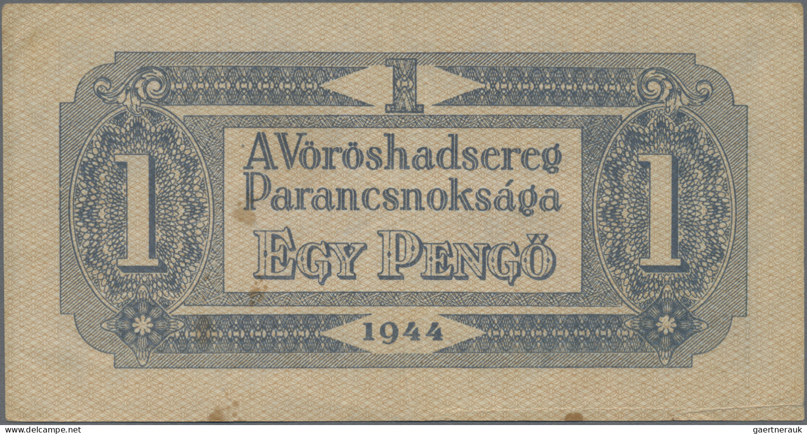 Hungary: Red Armee Occupation WW II, set with 1, 2, 5, 10, 20 and 50 Pengö 1944,