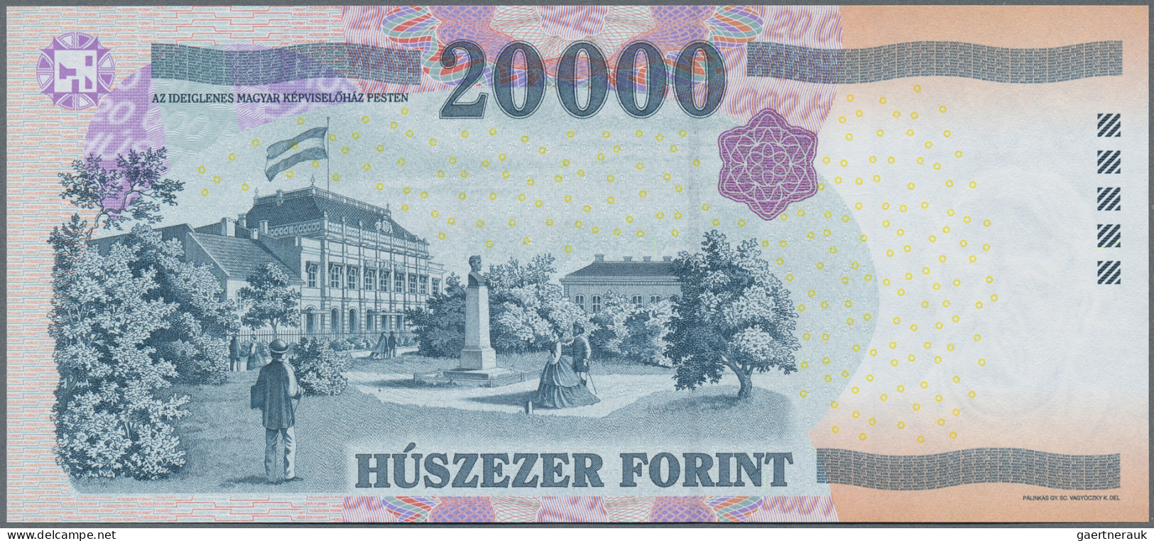 Hungary: Hungary National Bank, Lot With 24 Banknotes, Series 1998-2017, With Ma - Hungary