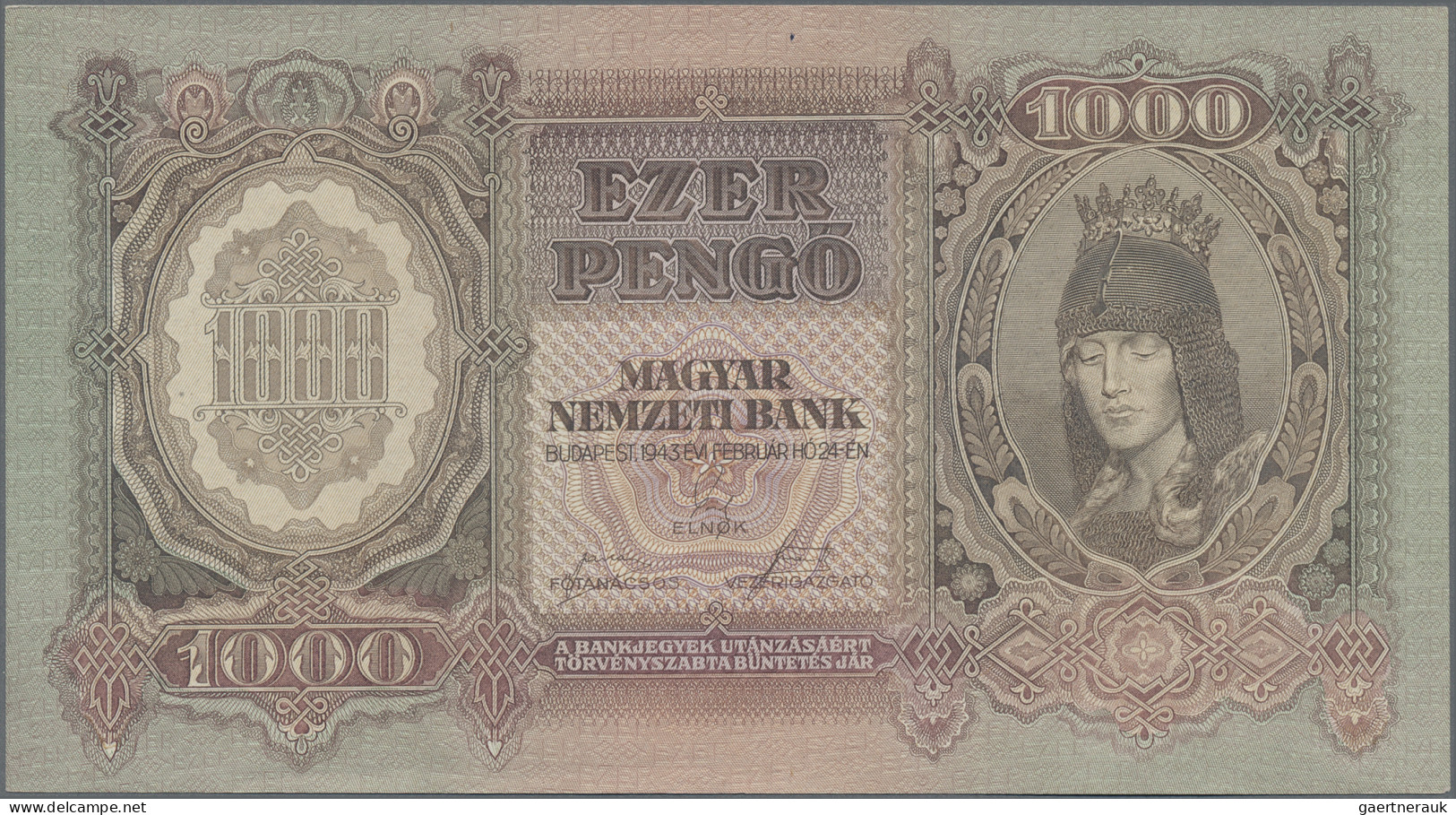 Hungary: Huge Lot Hungary With 23 Banknotes, Series 1849-1945, 15 Pengö Krajczar - Hongrie