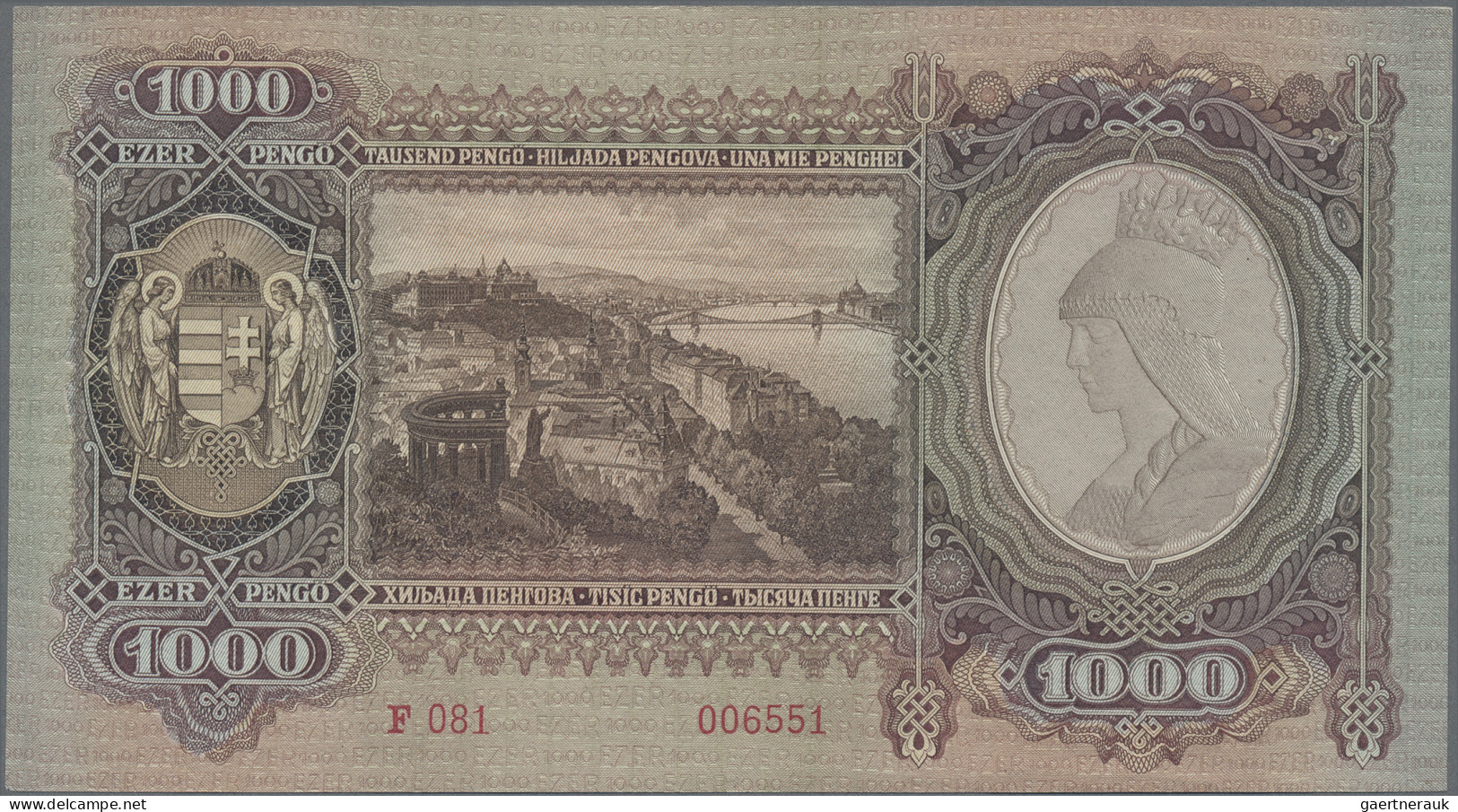 Hungary: Huge Lot Hungary With 23 Banknotes, Series 1849-1945, 15 Pengö Krajczar - Hongrie