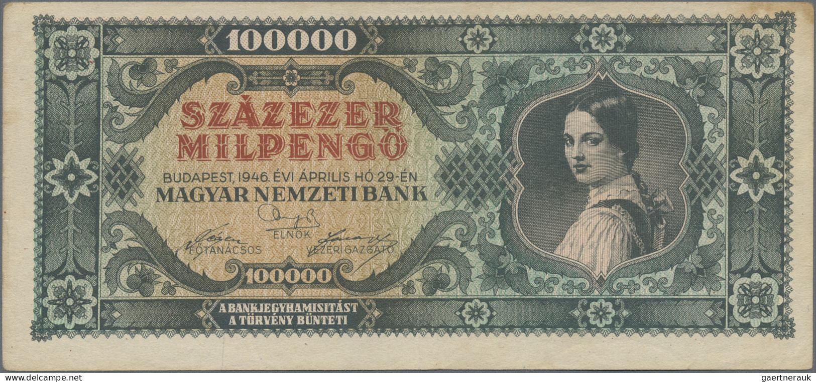 Hungary: Hungary, Inflation Lot With 13 Banknotes 1945-1946 Series, 500 Pengö – - Hongrie