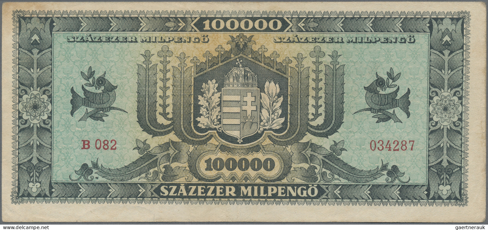 Hungary: Hungary, Inflation Lot With 13 Banknotes 1945-1946 Series, 500 Pengö – - Hongrie