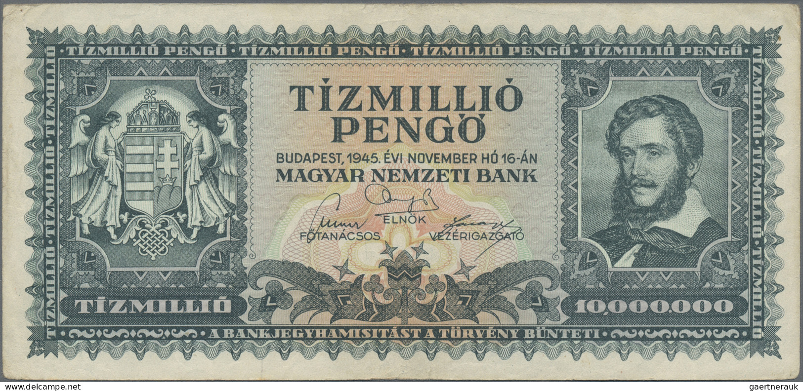 Hungary: Hungary, Inflation Lot With 13 Banknotes 1945-1946 Series, 500 Pengö – - Hungría
