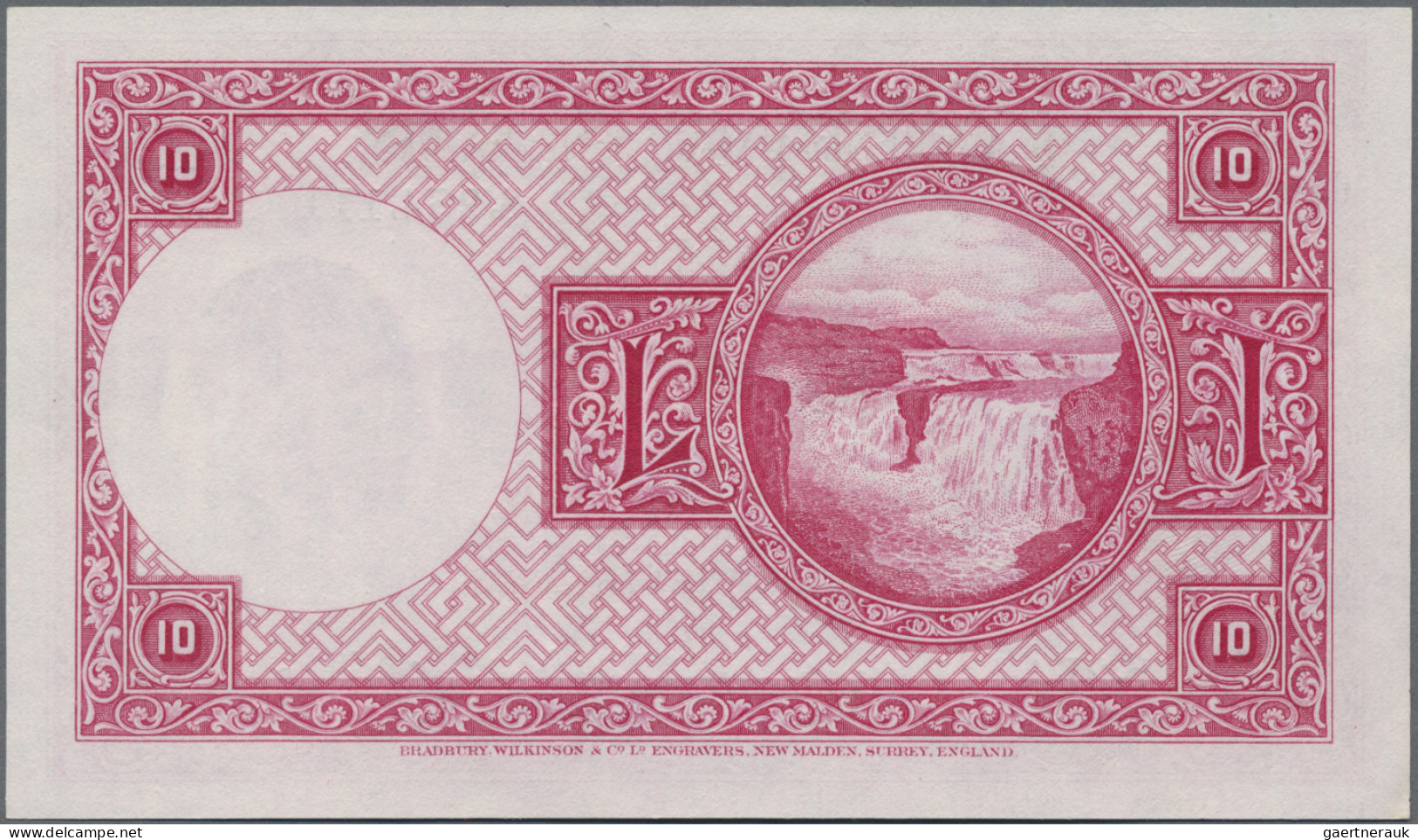 Iceland: Treasury And State Bank Of Iceland, Lot With 4 Banknotes, Series 1941, - Island