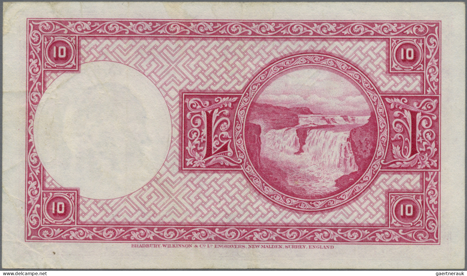 Iceland: Landsbanki Íslands, set with 7 banknotes, series L.15.04.1928, with 2x