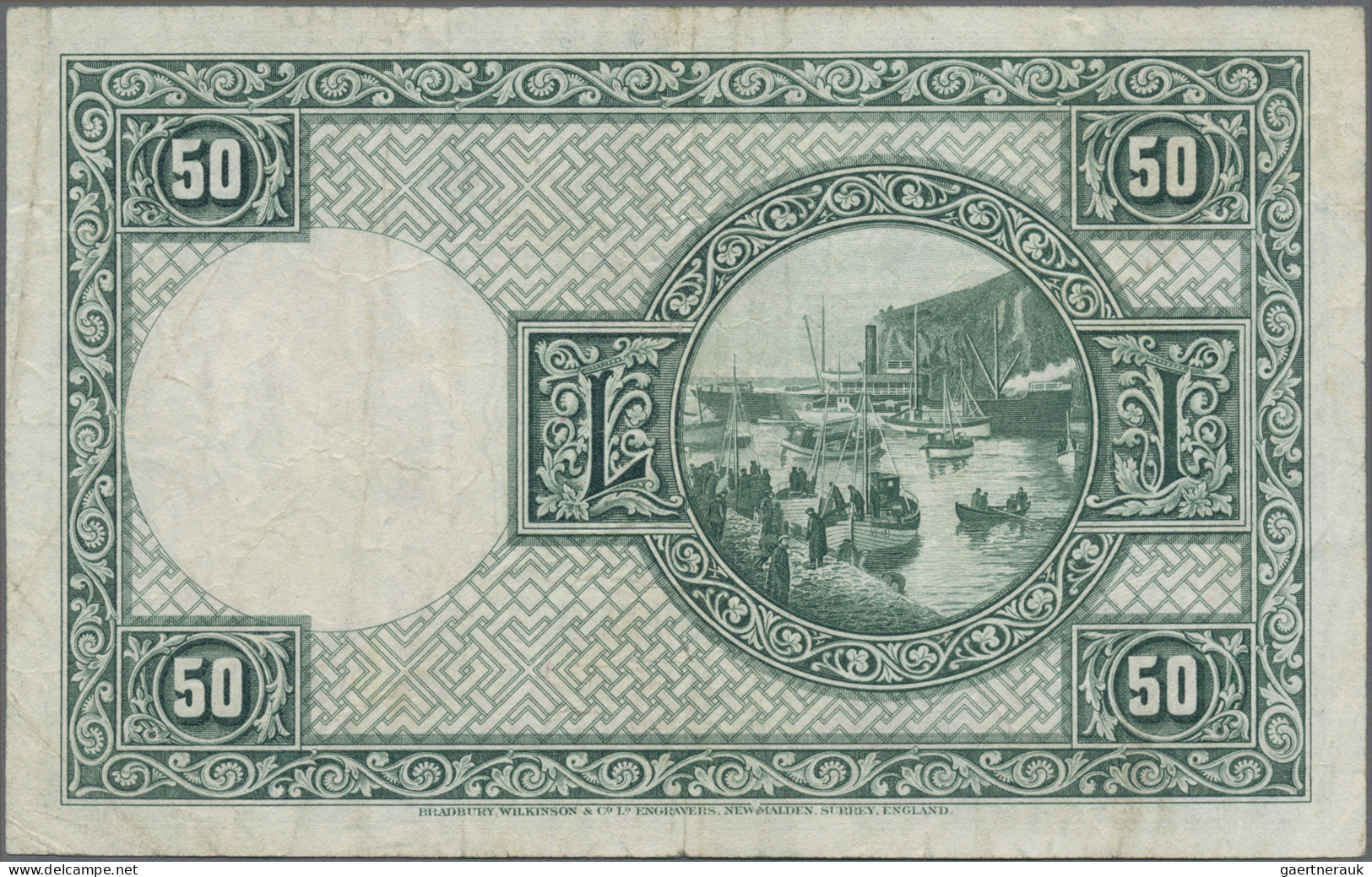 Iceland: Landsbanki Íslands, set with 7 banknotes, series L.15.04.1928, with 2x