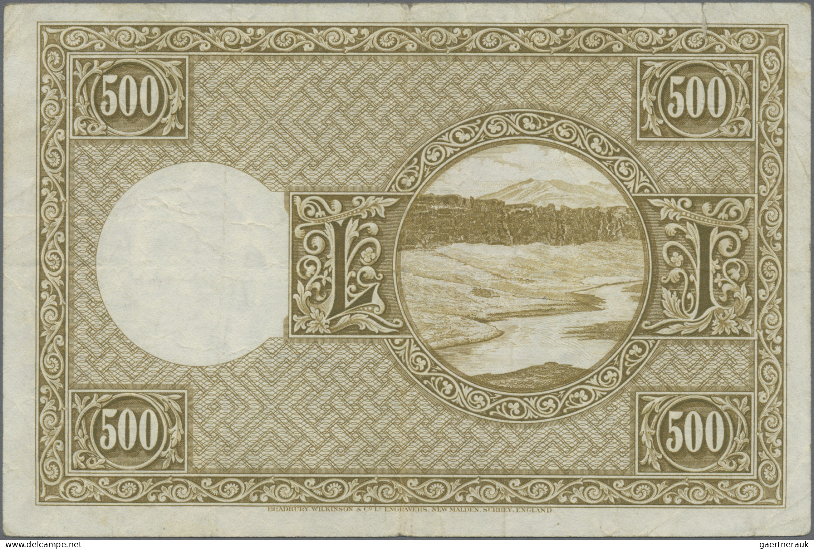 Iceland: Landsbanki Íslands, set with 7 banknotes, series L.15.04.1928, with 2x