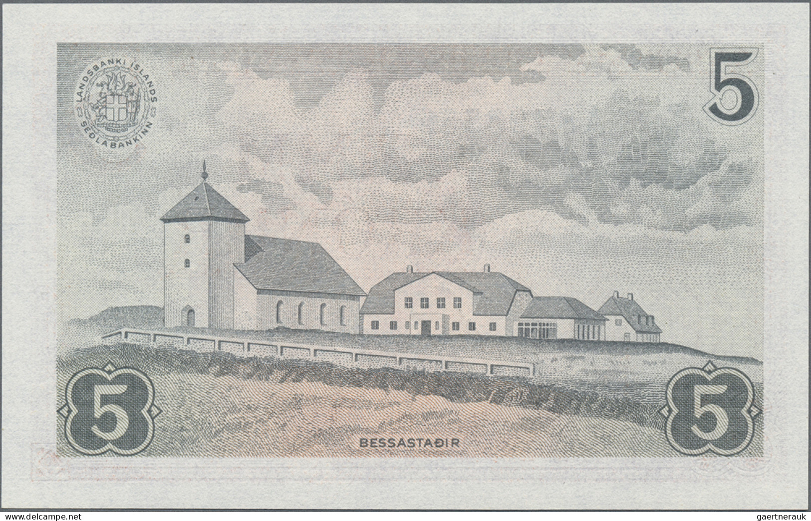 Iceland: Central Bank Of Iceland, Lot With 11 Banknotes, Series 1957-1961, With - Iceland