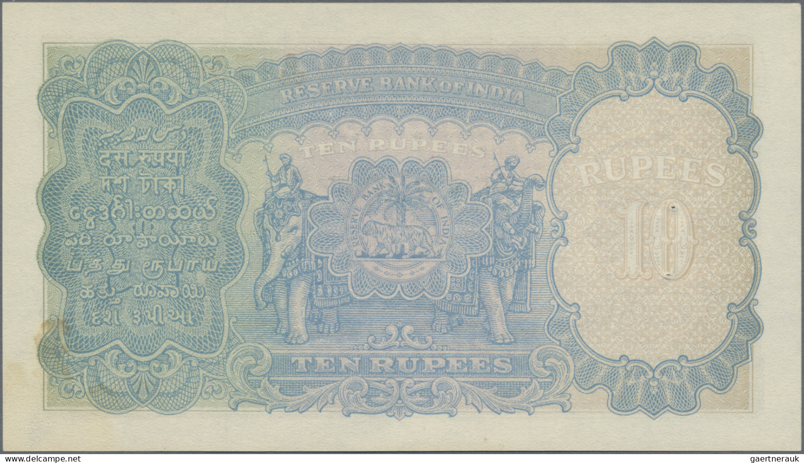 India: Reserve Bank Of India, Pair With 5 Rupees ND(1937) With Signature Taylor - Indien