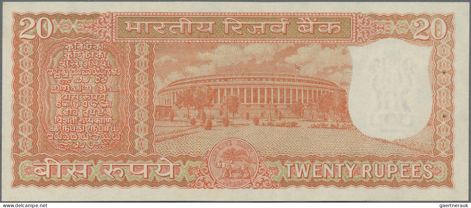India: Reserve Bank Of India, Lot With 15 Banknotes, Series 1967-1987, With 2x 5 - Inde