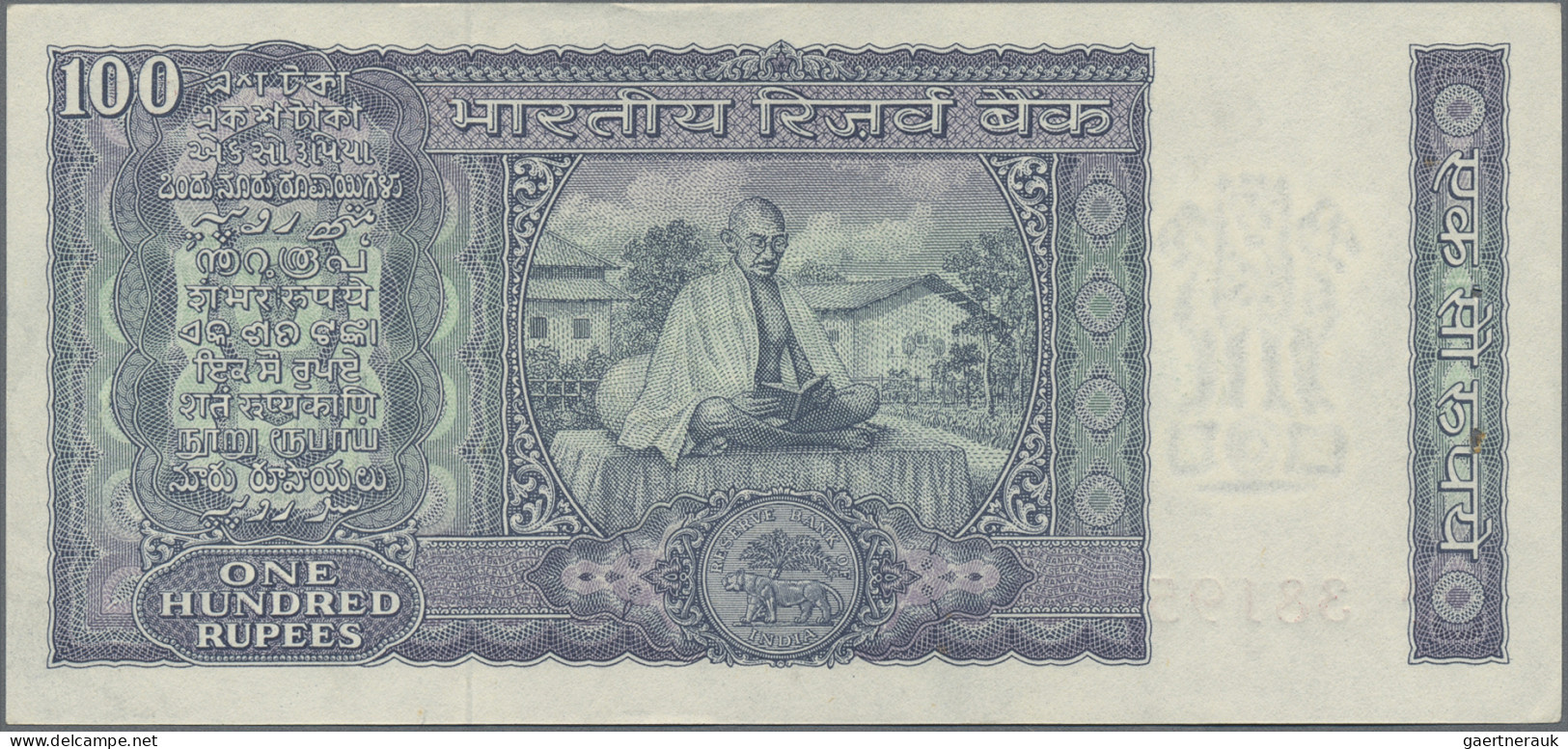 India: Reserve Bank of India, lot with 15 banknotes, series 1967-1987, with 2x 5