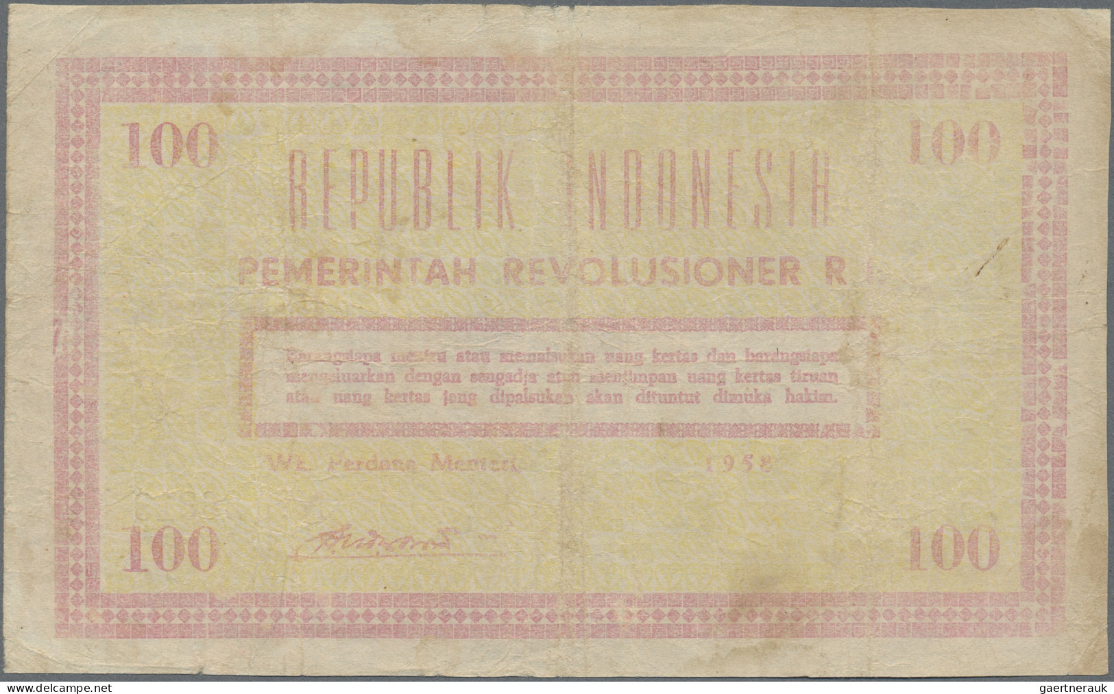 Indonesia: Republic Indonesia – Local & Rebellious Issues, Lot With 20 Banknotes - Indonesien