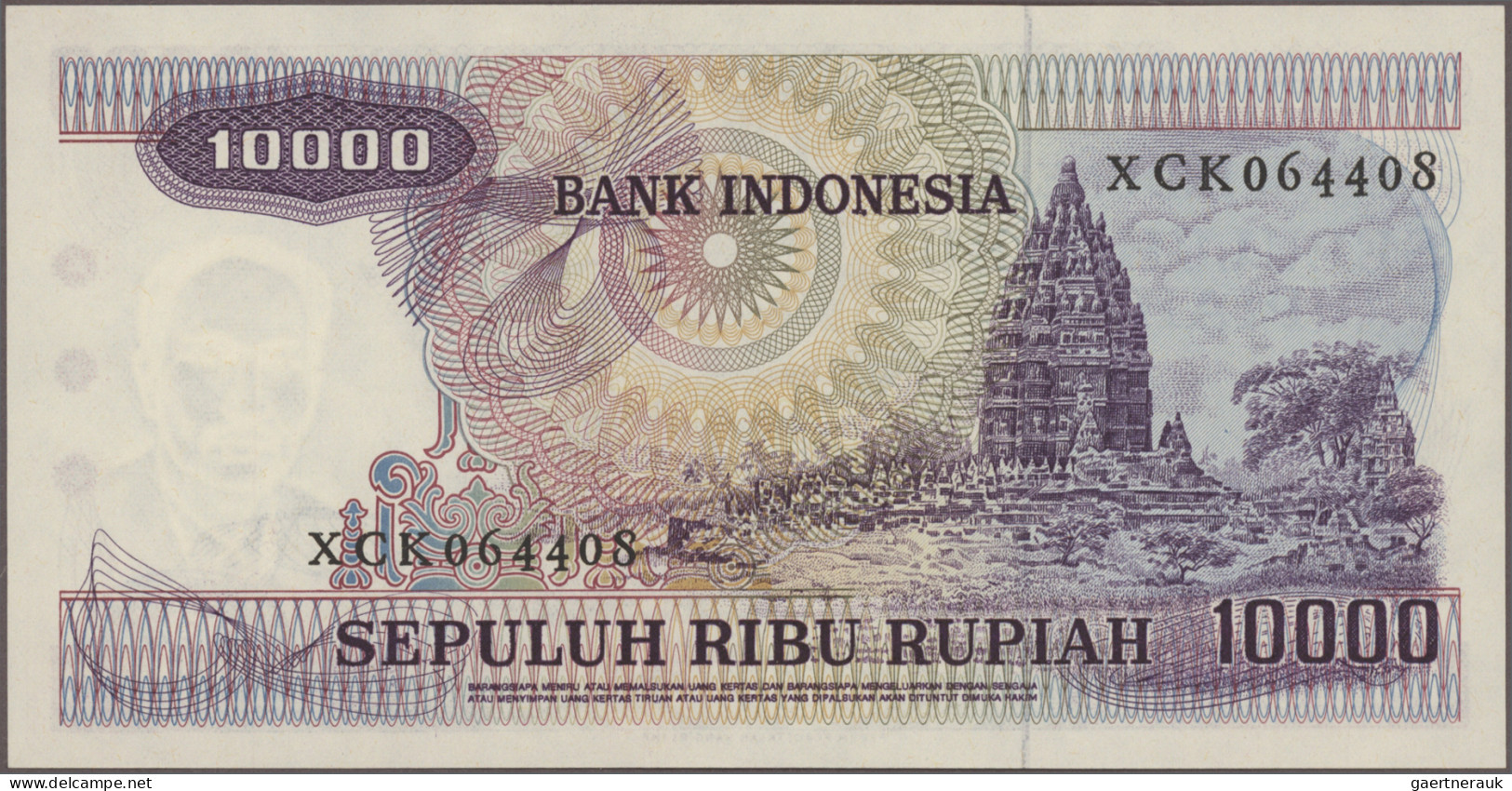 Indonesia: Bank Indonesia, Giant Lot With 71 Banknotes 1 Sen – 100.000 Rupiah, S - Indonesia