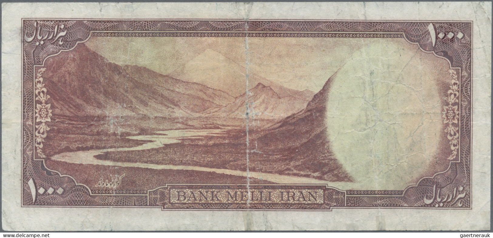 Iran: Bank Melli Iran, lot with 7 banknotes, series ND(1948-51), with 10 Rials (