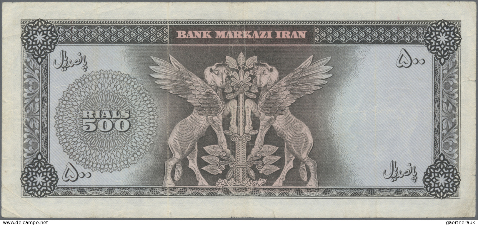 Iran: Bank Markazi Iran, lot with 6 banknotes, series ND(1961, 1962), with 2x 10