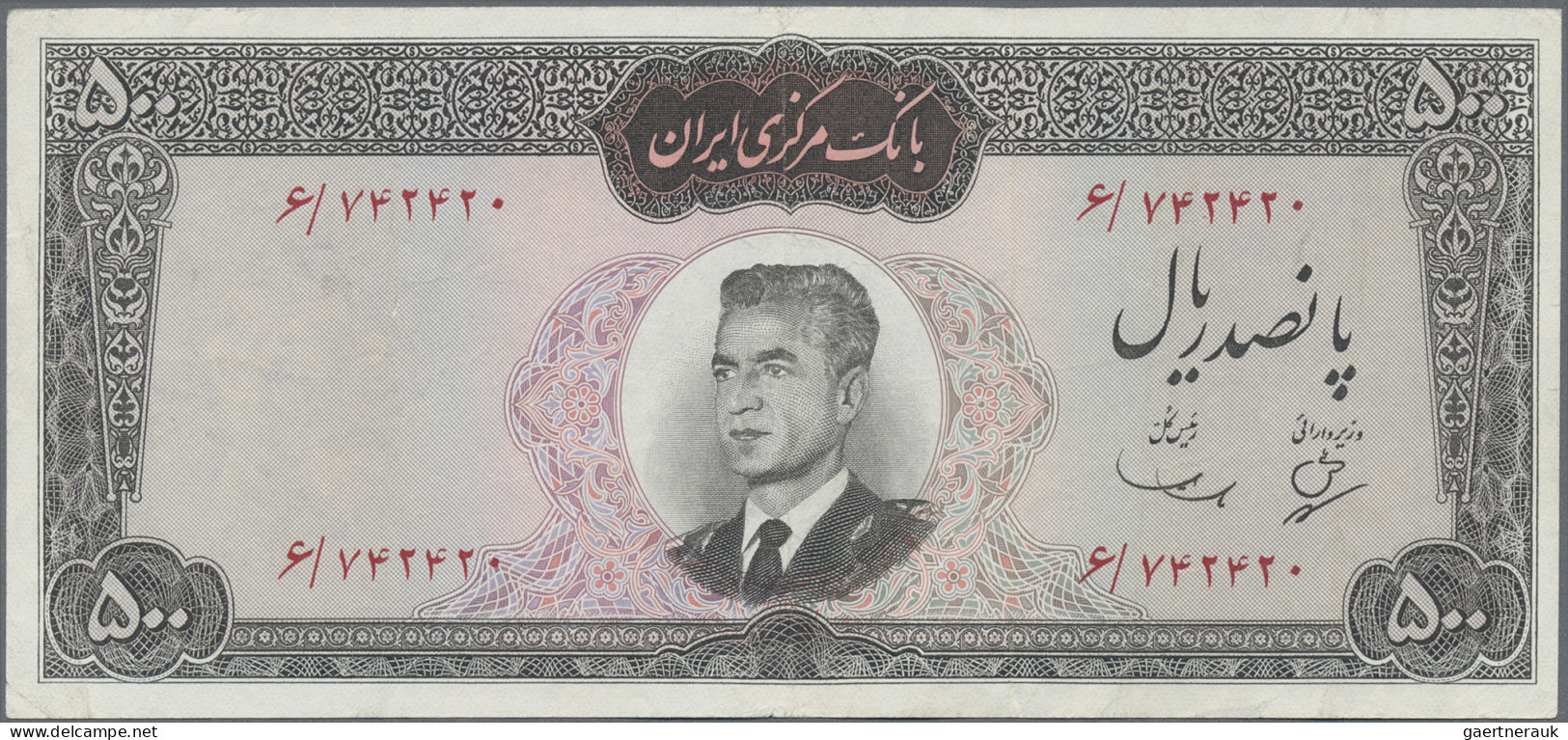 Iran: Bank Markazi Iran, Lot With 8 Banknotes, Series ND(1963-1965), With 50, 10 - Irán