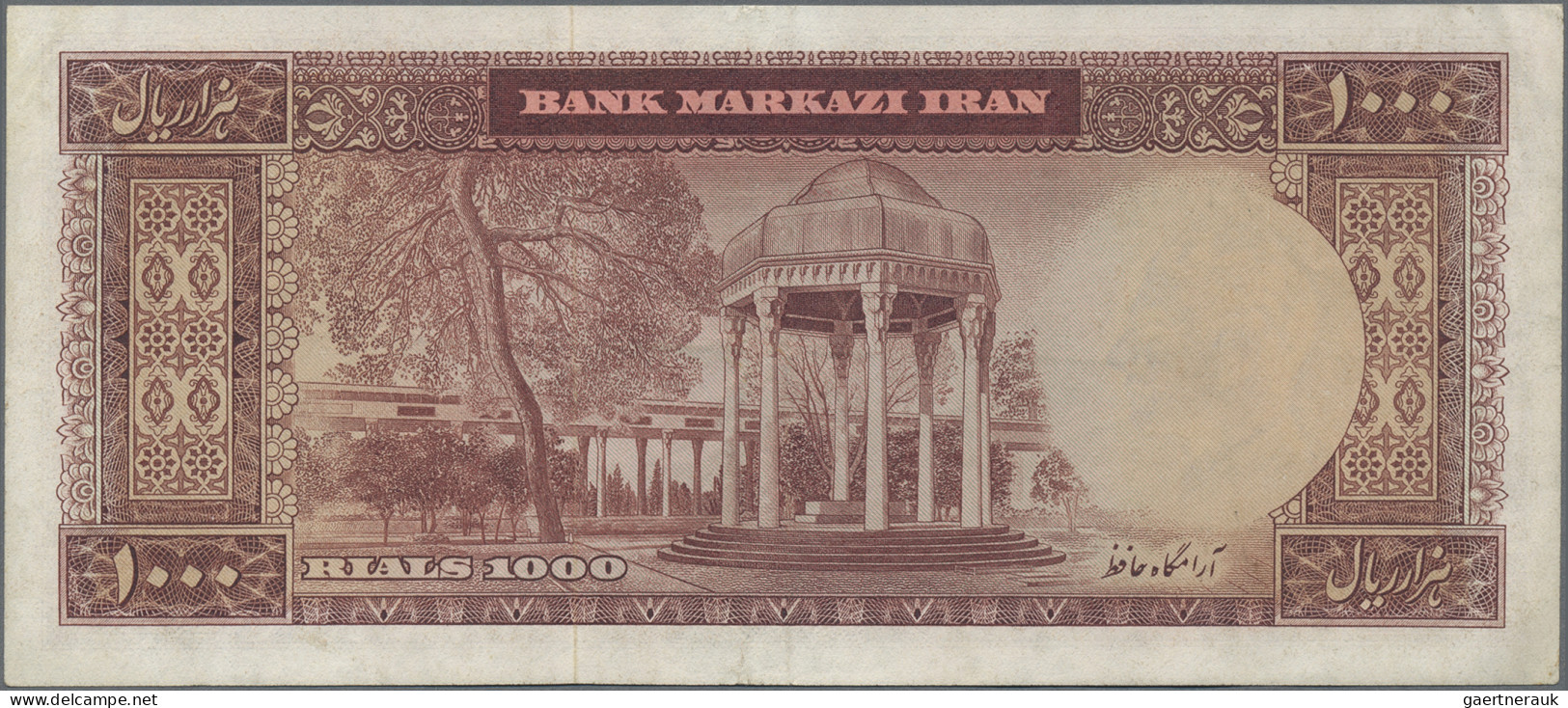 Iran: Bank Markazi Iran, Lot With 8 Banknotes, Series ND(1963-1965), With 50, 10 - Iran